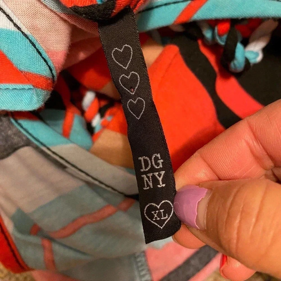 DGNY Beautiful Colorful Sleeveless Maxi Dress Women Size XL - Picture 3 of 7